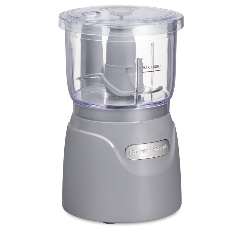 Hamilton Beach 3-Cup Stack and Press Food Chopper - Gray