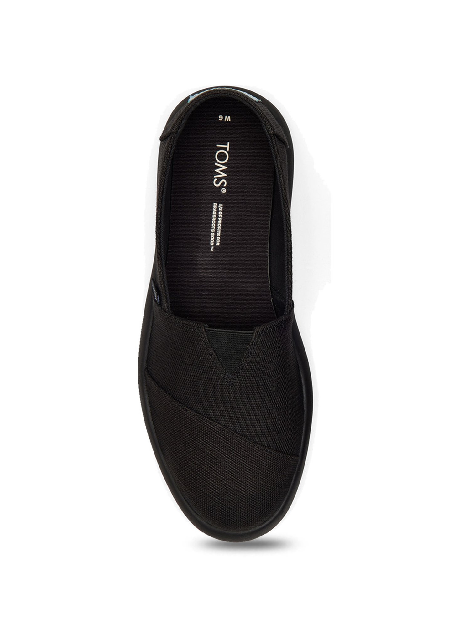 TOMS Women's Alpargata Mallow Black Casual Shoes