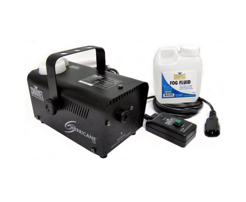 CHAUVET HURRICANE H700 H-700 Fog/Smoke Machine + 2) DJ BANK LED RGBA Wash Lights