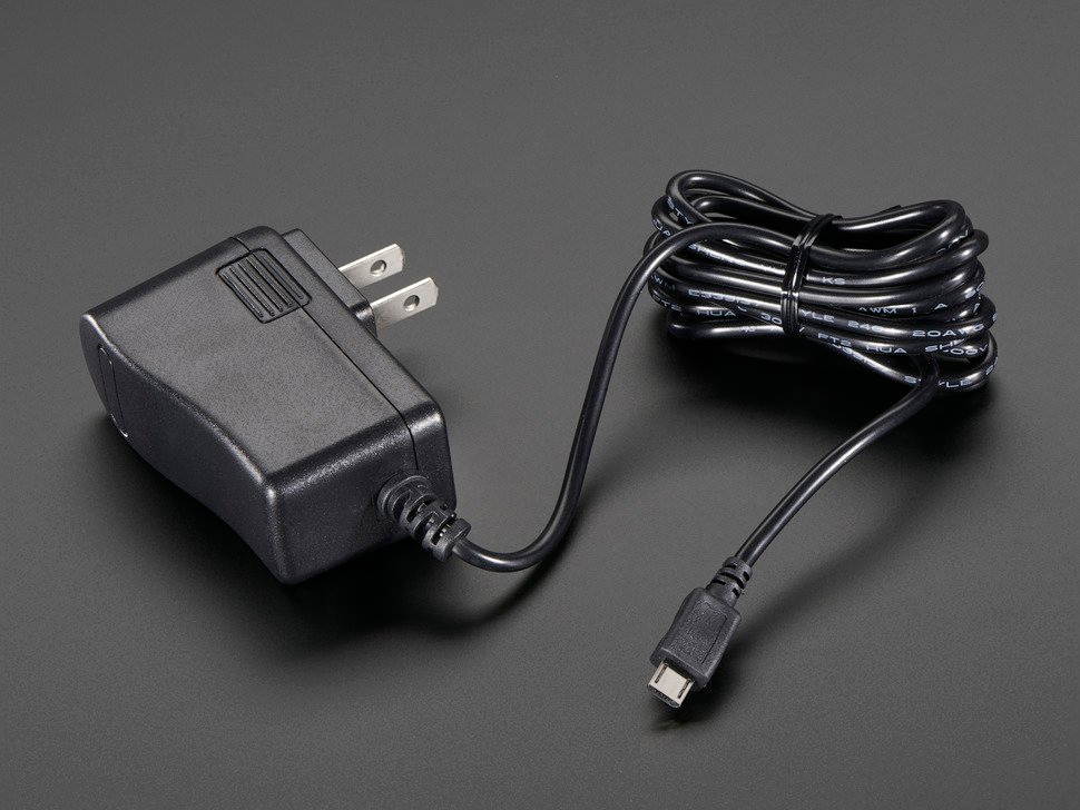 MicroUSB 5.25v 2.5A Power Supply for Raspberry 1, 2, 3, 3B+, Zero