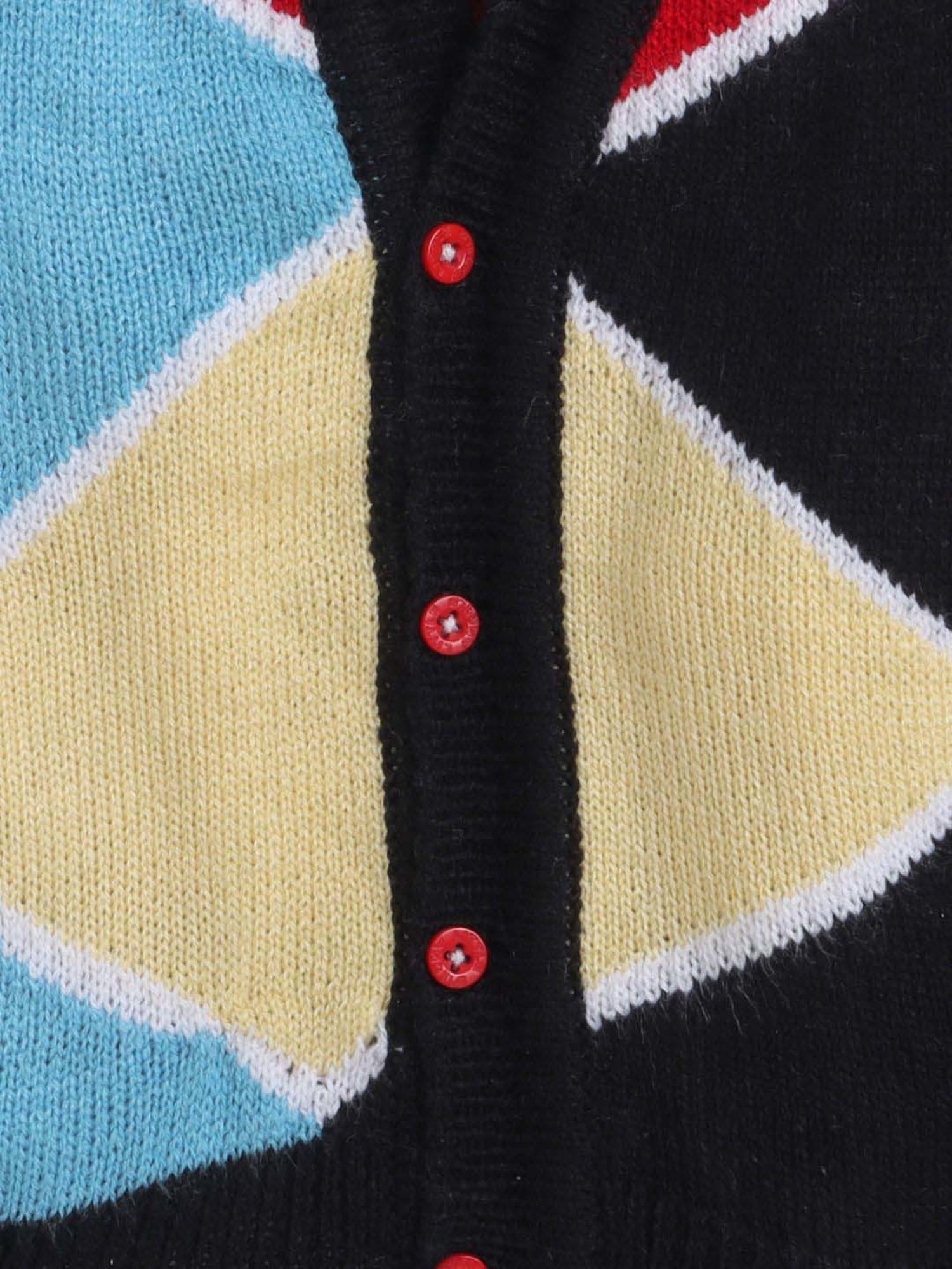 Little Angels Kids Multicolor Printed Full Sleeves Cardigan