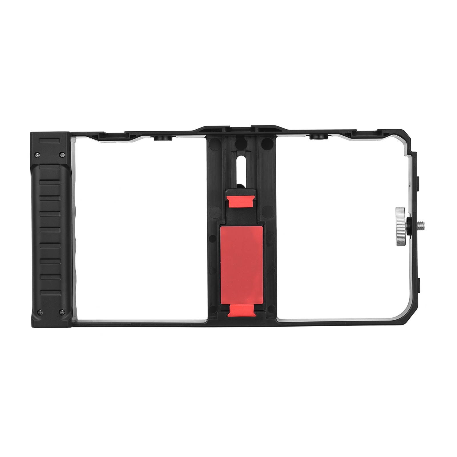 Andoer Portable Smartphone Video Rig Cage Phone Video Stabilizer with Phone Holder Triple Cold Shoe Mount