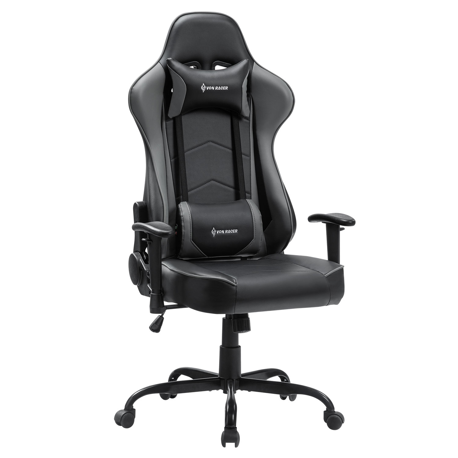 Gaming Chair, Racing Style Computer Desk Chair Padded Armrests Ergonomic Lumbar Support Adjustable Height