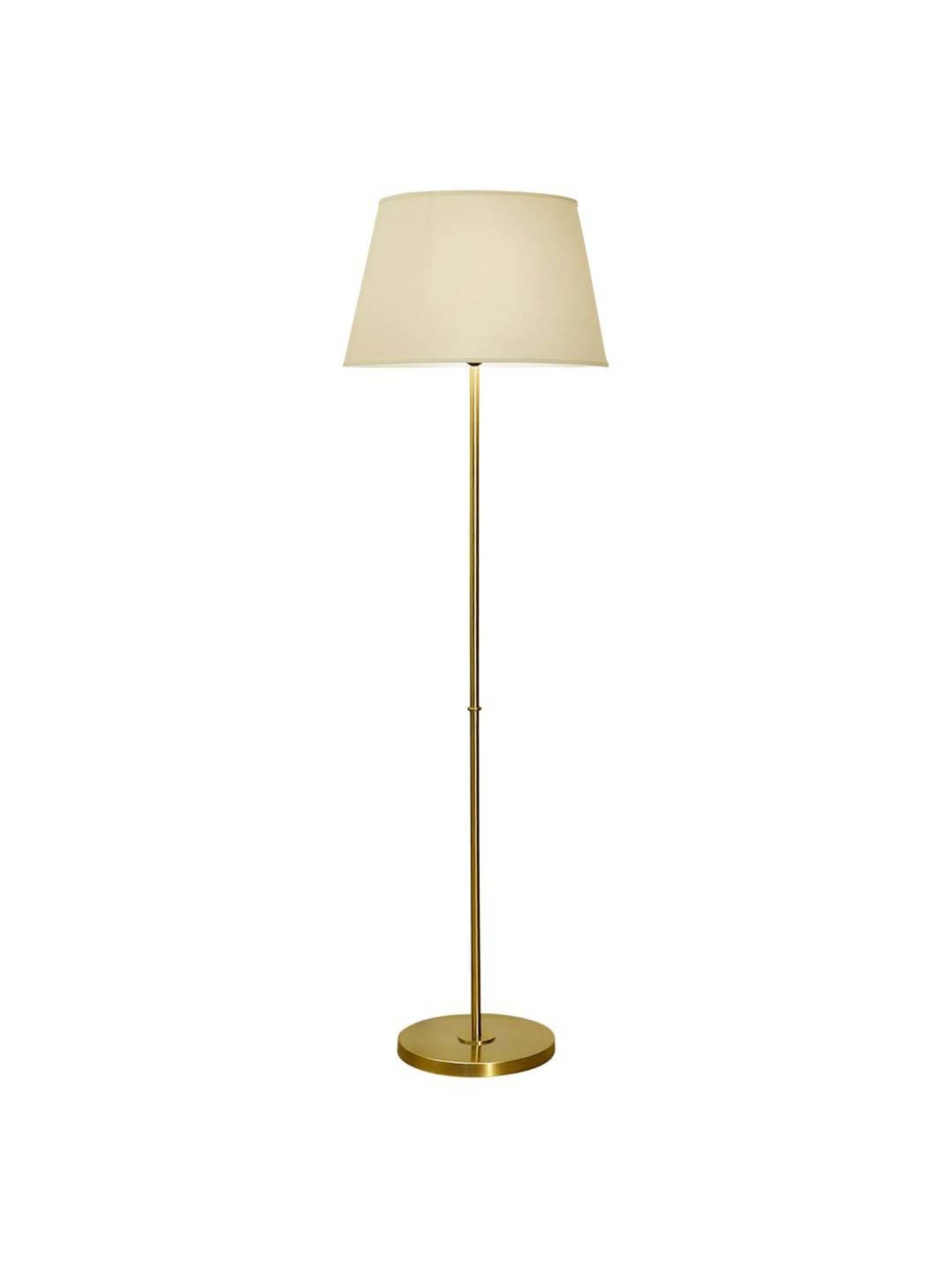 Kapoor E Illuminations Maserlo Shine Brass Metal Single Light Floor Lamp