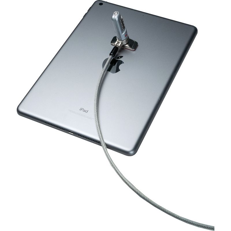 CTA Digital: Kensington Combination Lock Security Cable and Adhesive Plate - For Notebook, Tablet, Desktop Computer, Smartphone