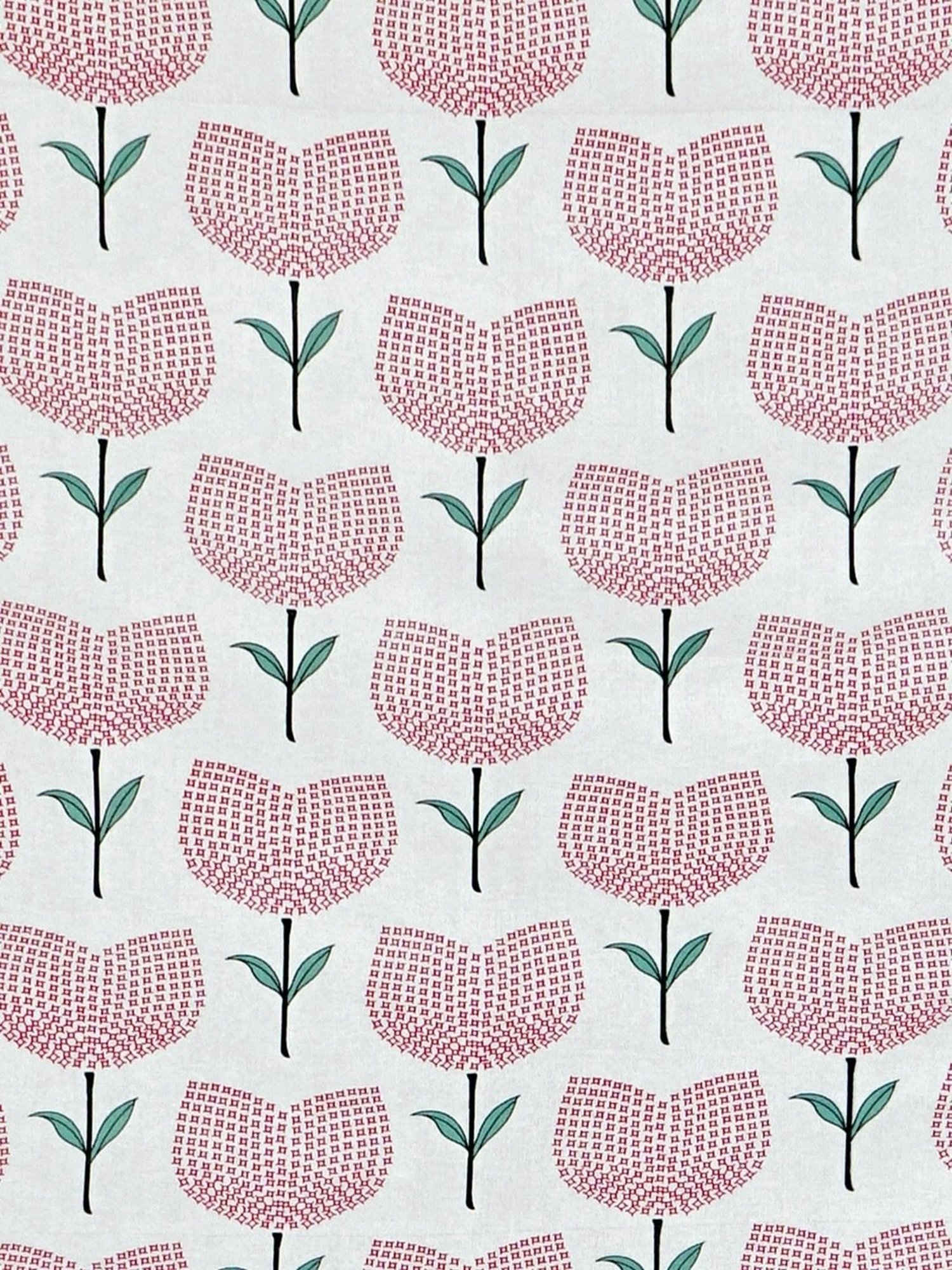 SEJ by Nisha Gupta Floral Pink 144 TC Cotton Single Bed Sheet with 1 Pillow Cover