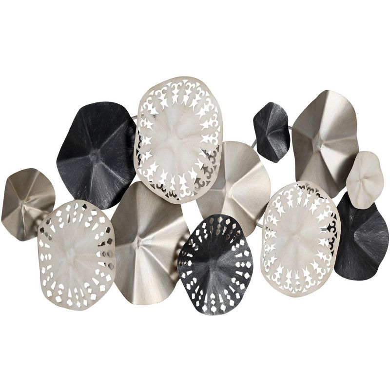 Newhill Designs Abstract Modern Discs 41 1/4" Wide Metal Wall Art