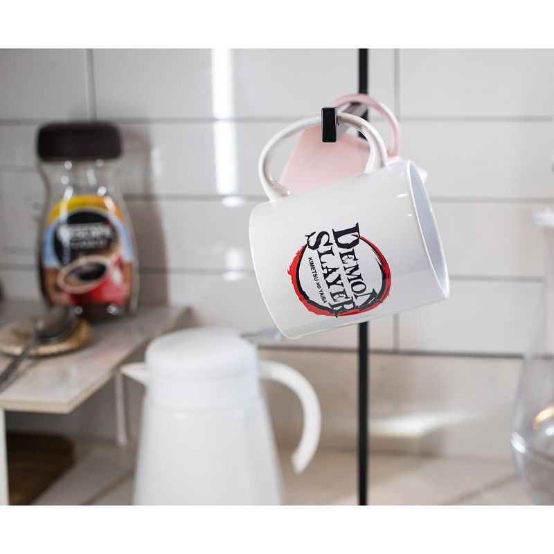 Surreal Entertainment Demon Slayer: Kimetsu no Yaiba Logo Ceramic Mug Exclusive | Holds 11 Ounces