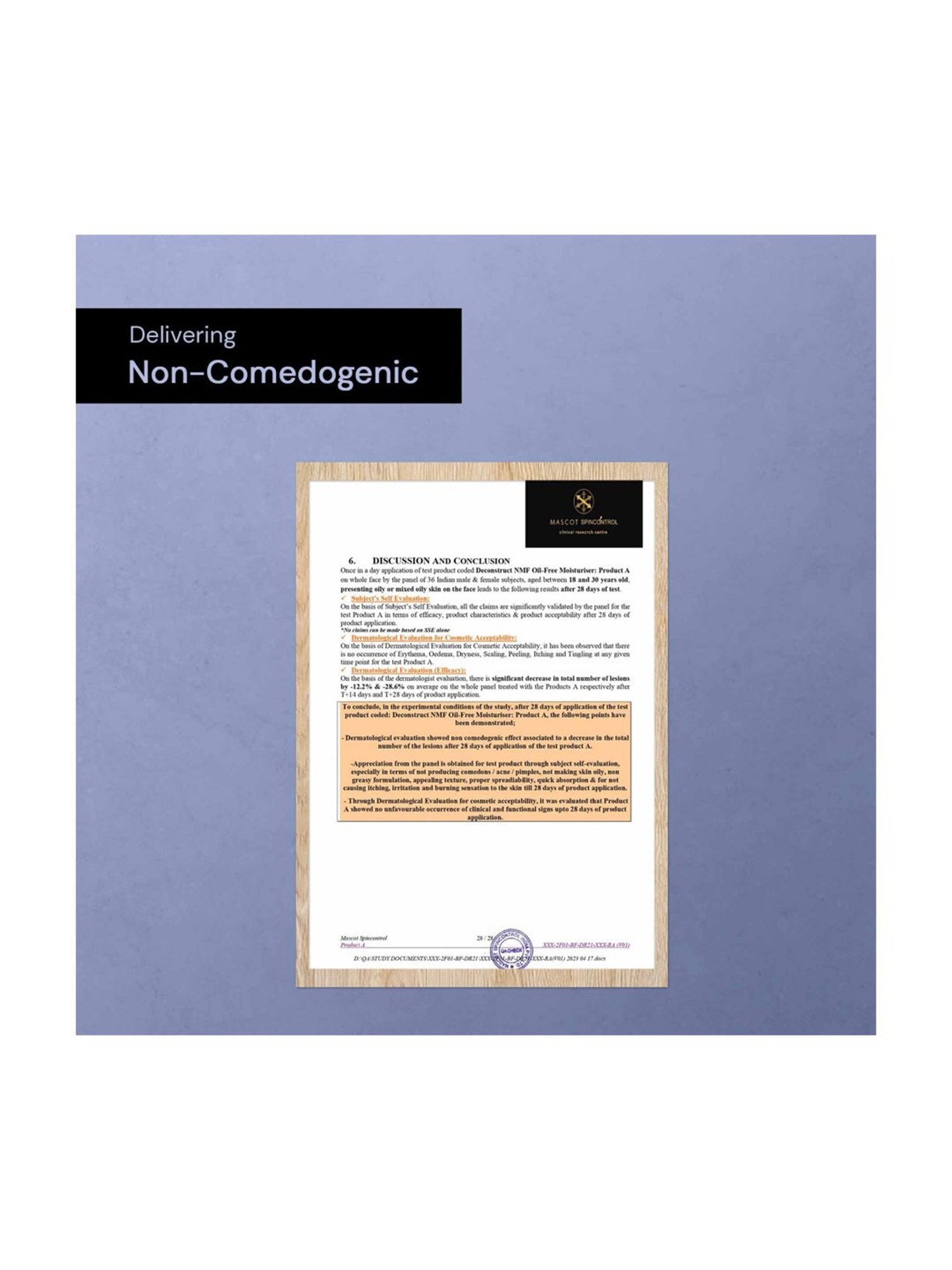 Deconstruct Oil-Free Moisturizer for Oily Skin - 3% NMF Complex + 0.2% Panthenol - 50 gm