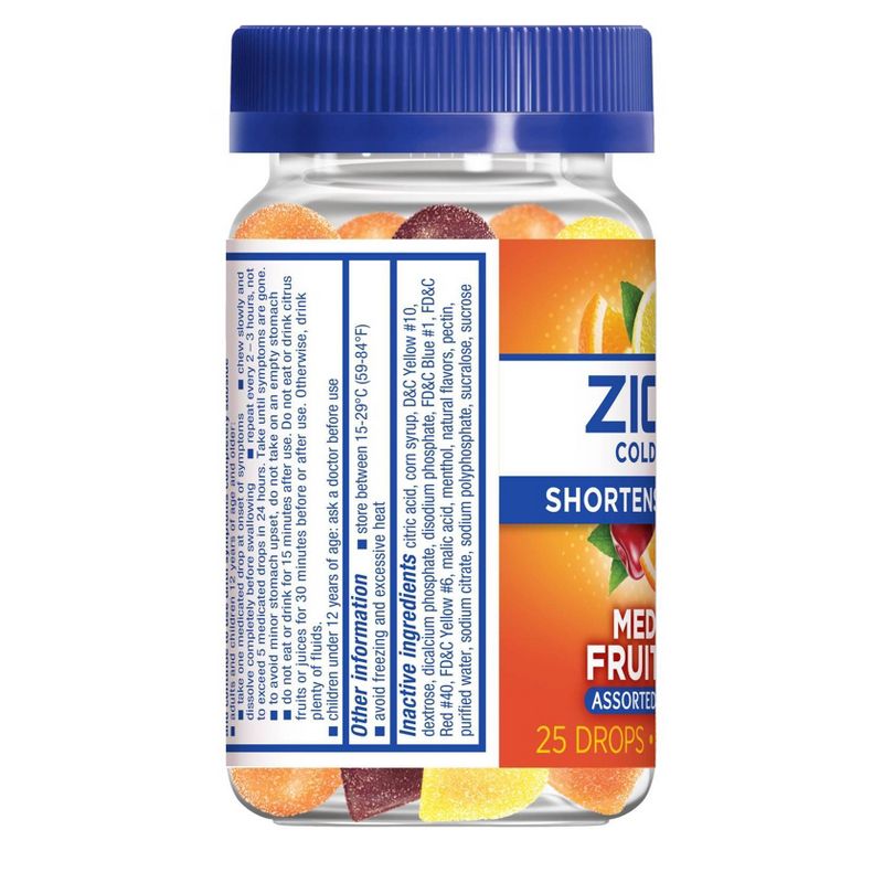 Zicam Cold Remedy Medicated Drops - Fruit - 25ct