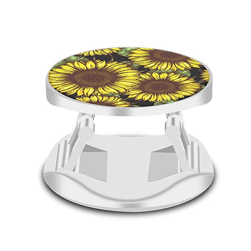 Mounts and Stands Expanding Stand Grip Mount Socket for Smartphones Tablets and iPhone Sunflower