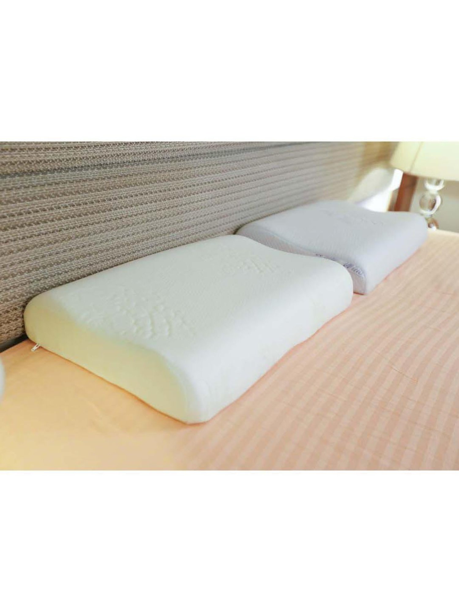 The White Willow White Cervical Contour Pillow with Cover - Set of 1