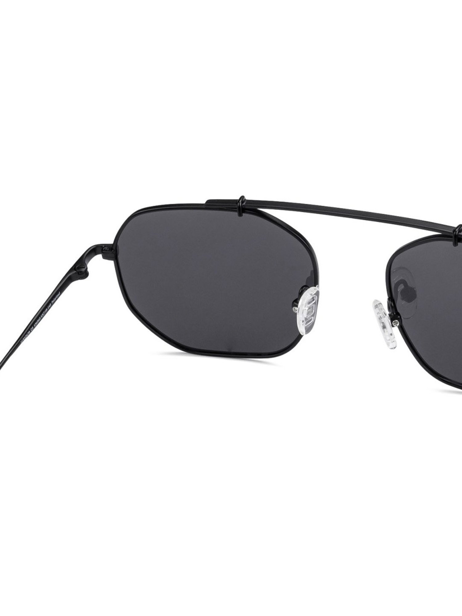 John Jacobs JJ S12470 Dark Grey Polarized Square Sunglasses