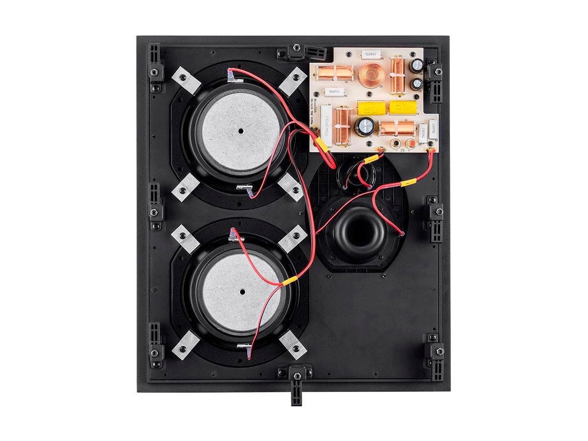 Monoprice Monolith THX-LCR THX Ultra Certified 3-Way LCR In-Wall Speaker, 1in Silk Dome Tweeter With Neodymium Magnet and Copper Shorting Ring, For Home Theater