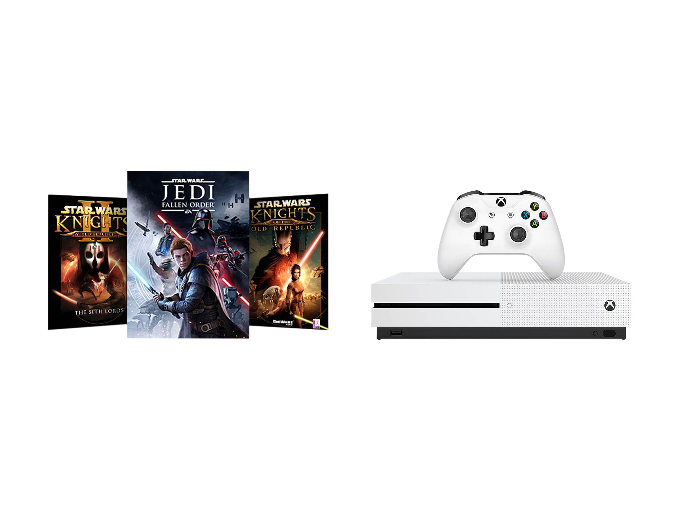 Microsoft Xbox One S 1TB SW: Jedi Fallen Order Bundle White