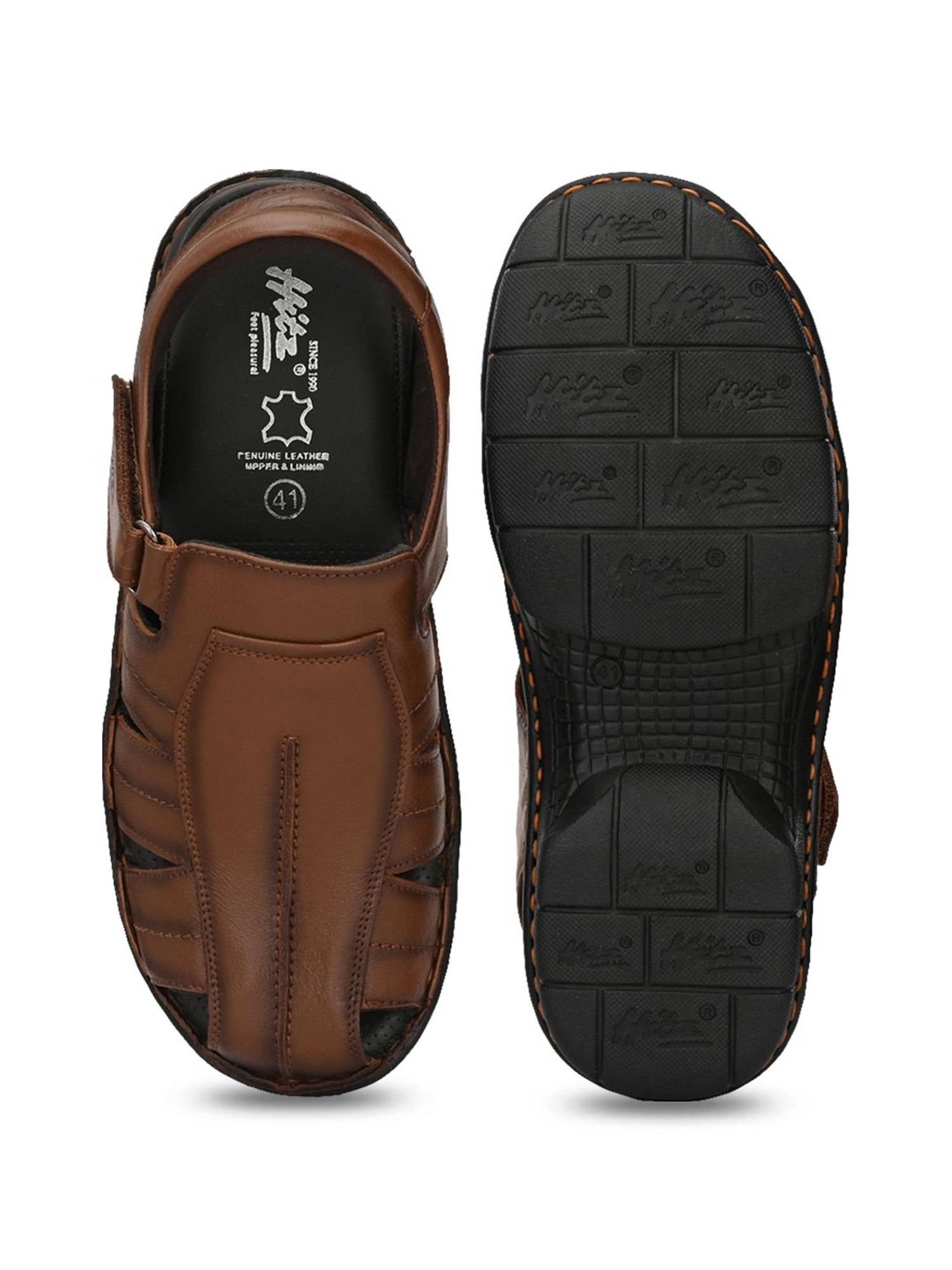 Hitz Men's Tan Fisherman Sandals
