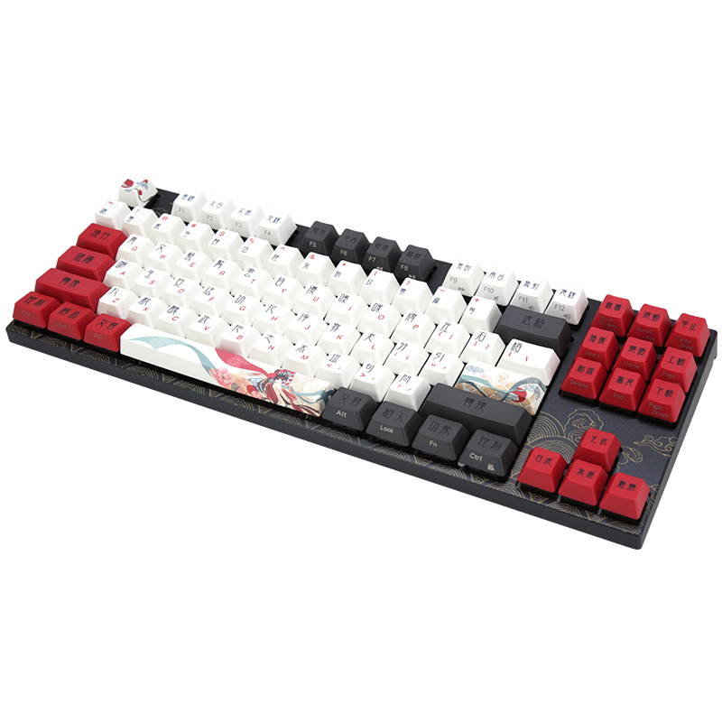 Varmilo VA87M Beijing Opera Mechanical Keyboard Wired Blue Cherry MX Switch Keyboard Adjustable Bracket Ergonomics