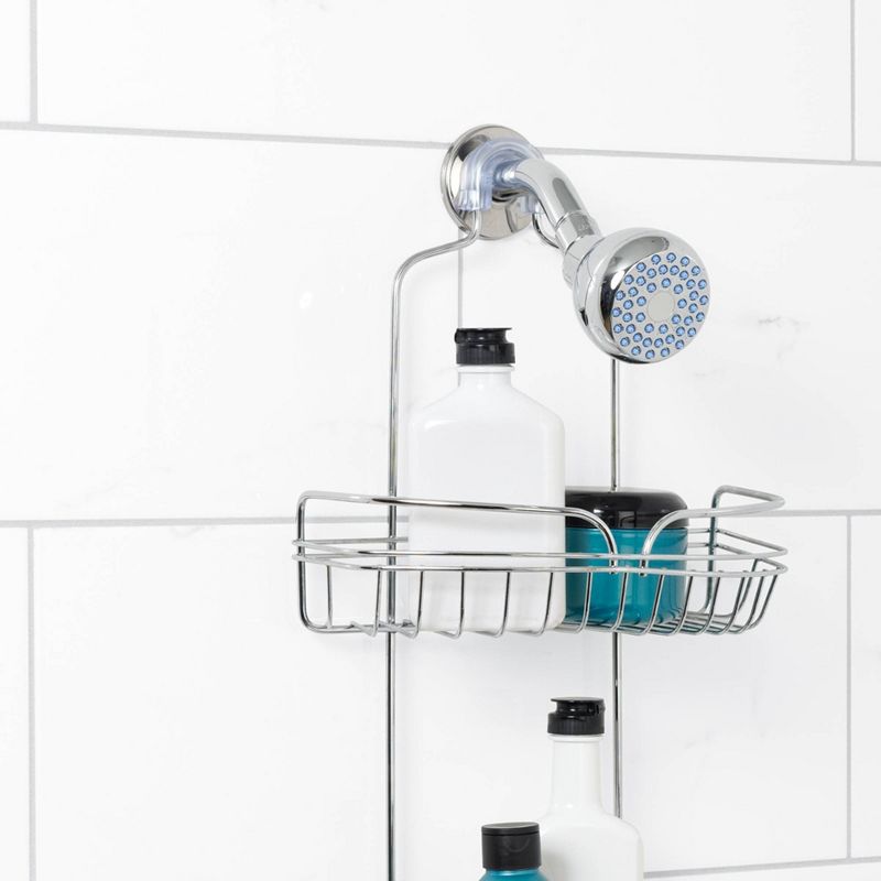 Zenna Home Over the Shower Head Rust-Resistant Caddy - Chrome