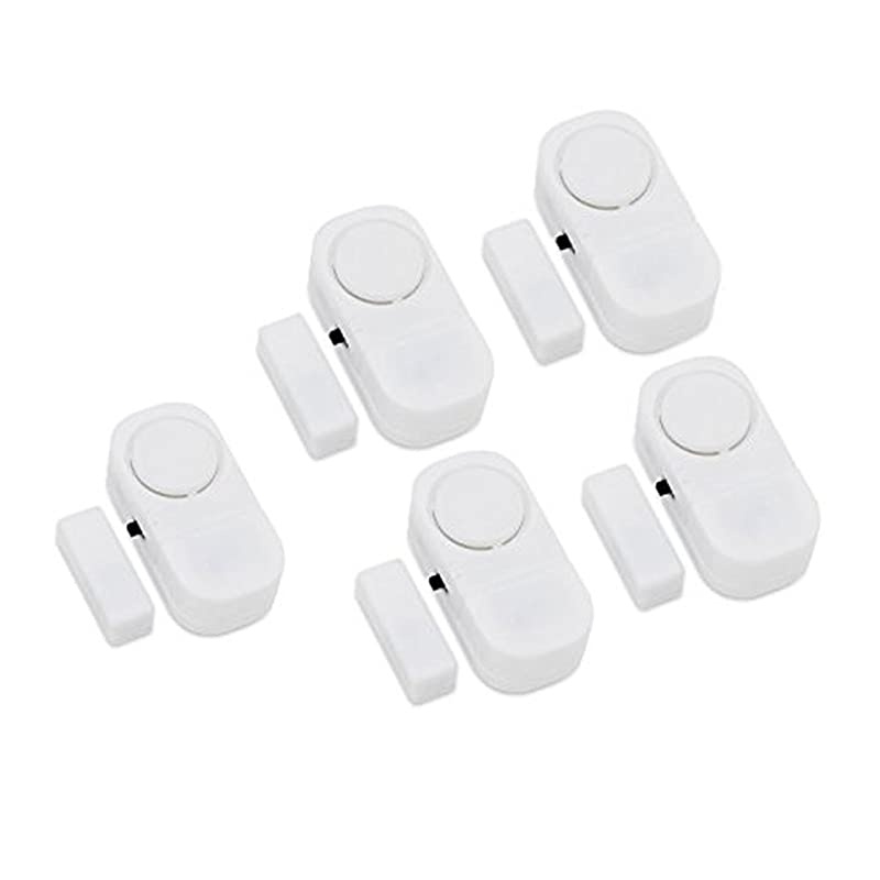 Entry Home Door Window Burglar Alarm, Safety Security ALARM System Magnetic Sensor (Pack of 5)