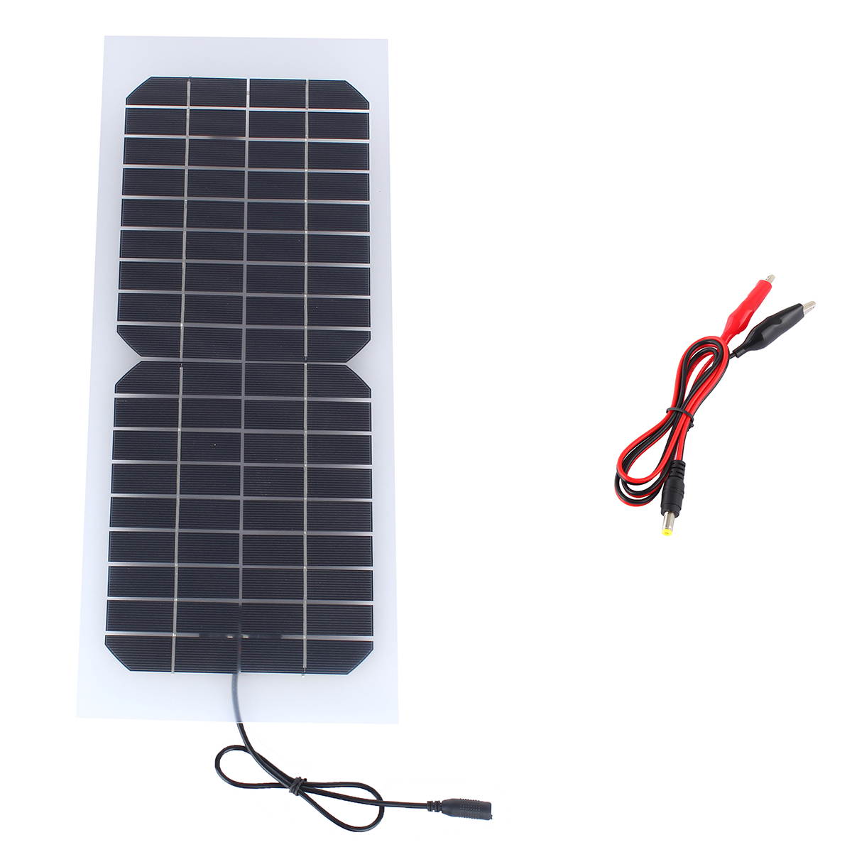 Semi-flexible 10W 18V 550mA Solar Panel Battery Charger For 12V Car Battery