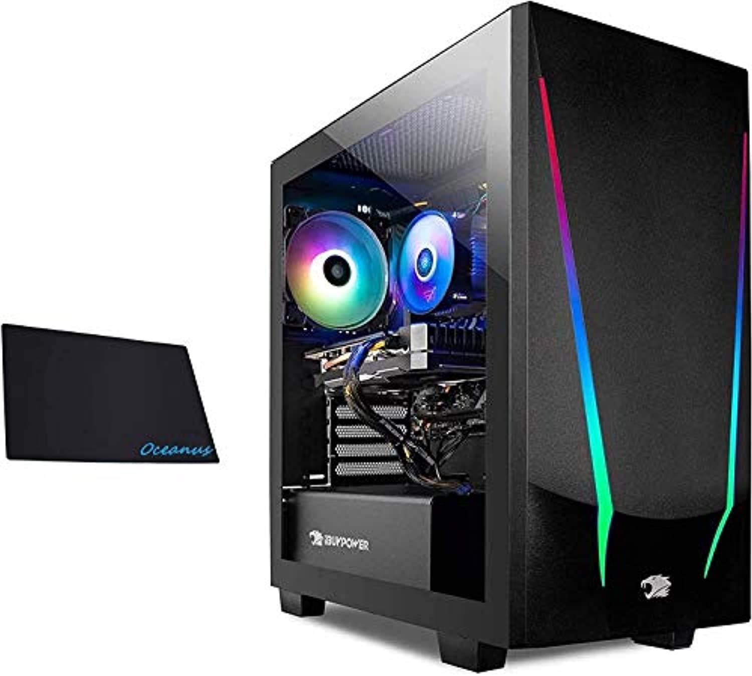 iBUYPOWER Gaming PC Computer Trace Desktop (AMD Ryzen 5 3600 3.6GHz, NVIDIA GeForce GT 730 2GB, 8GB DDR4 RAM, 240GB SSD, WiFi Ready, Windows 10 Home) w/OD Mouse Pad