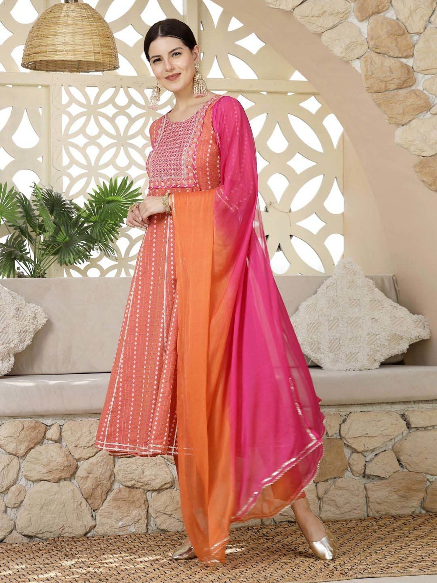 URBAN MYSTIC Black Rayon Embroidered Kurta & Sharara Set