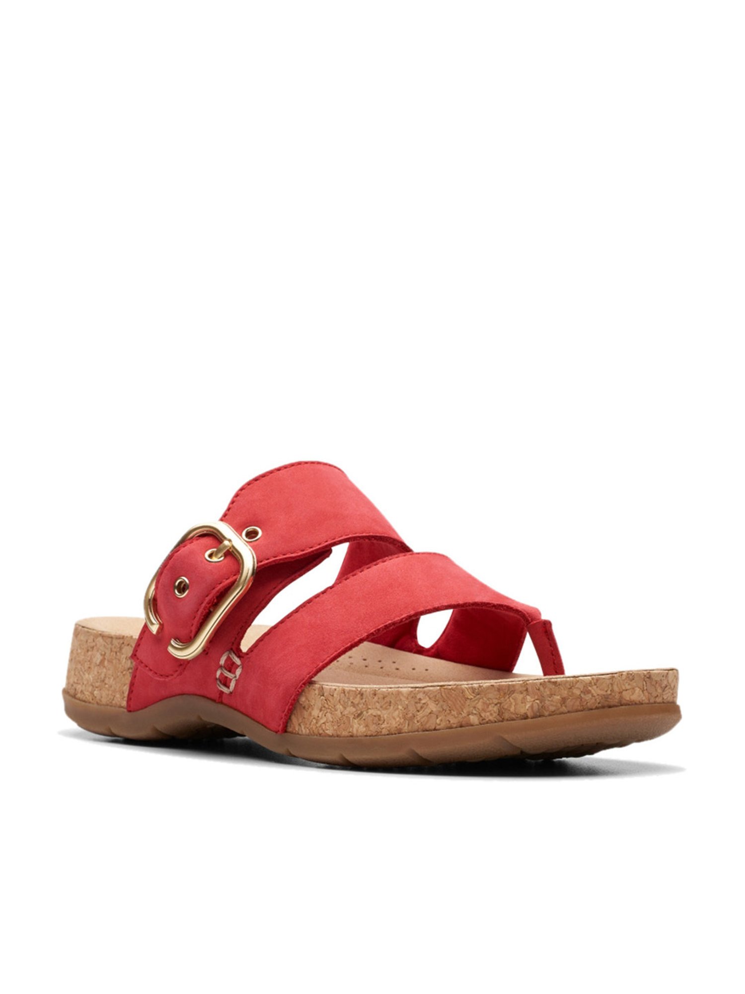 Clarks Women's Reileigh Park Cherry Thong Wedges