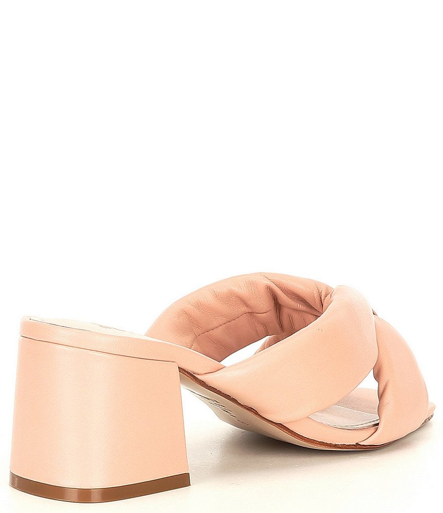 Schutz Butterfly Leather Dress Mules