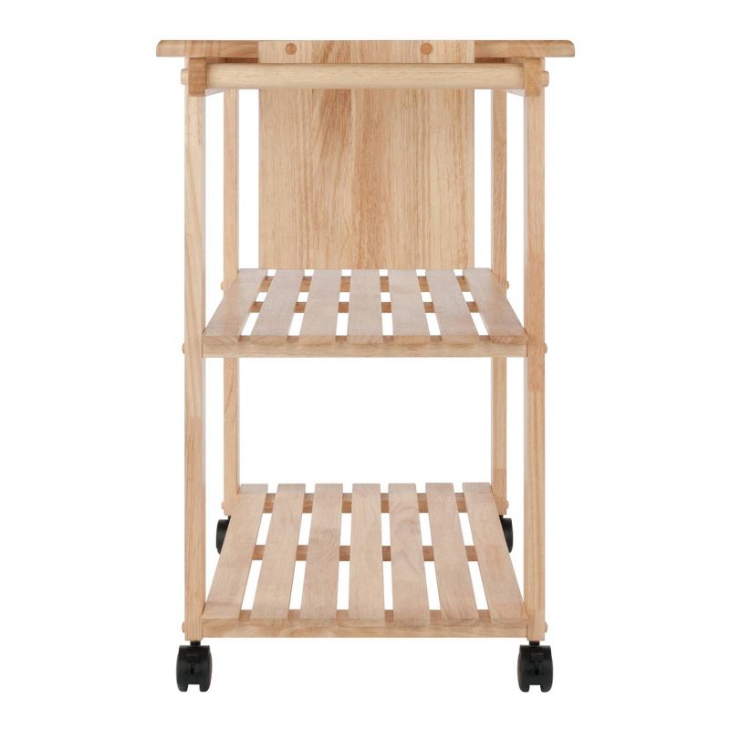 Utility Cart with Cutting Board Wood/Natural - Winsome