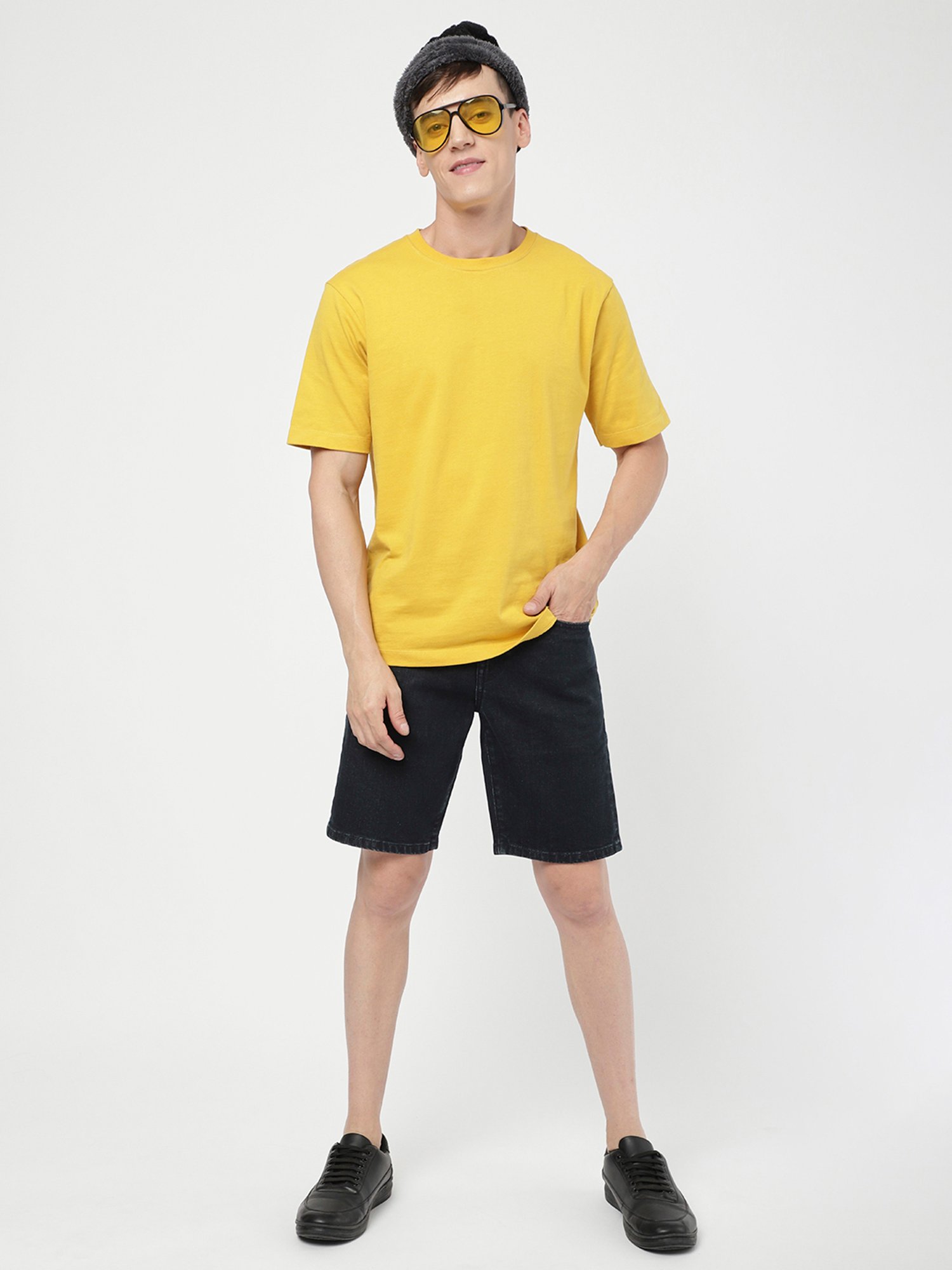 Passion Dark Blue Regular Fit Denim Shorts