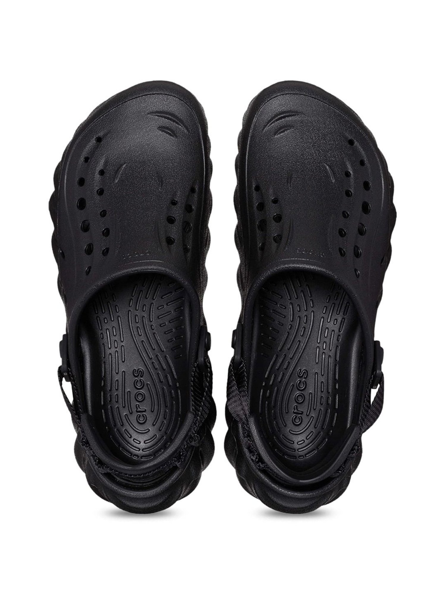 Crocs Men's Classic All Terrain  Black Back Strap Clogs