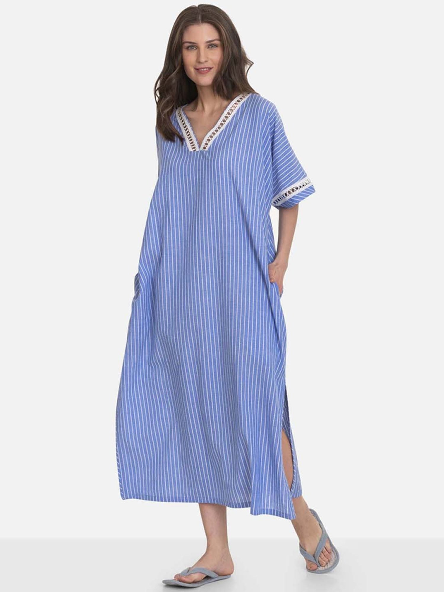 The Calm Collective Vista Blue Boheme Kaftan