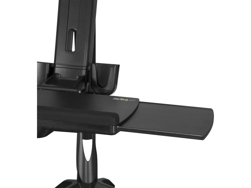 StarTech.com Sit Stand Dual Monitor Arm - For Two Monitors up to 24in - Dual Monitor Mount - Sit Stand Workstation - Height Adjustable