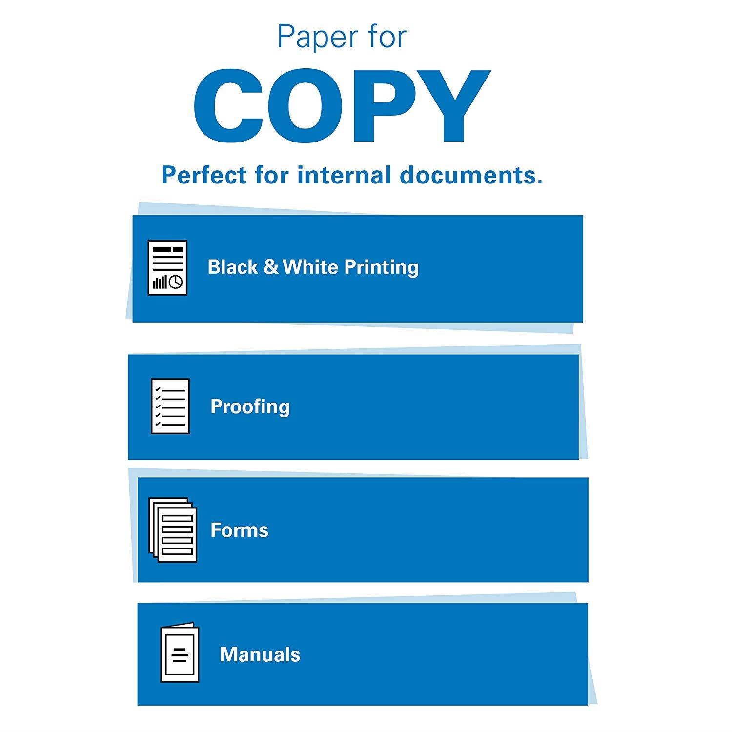 Hammermill Paper, Copy Paper, 8.5 x 11 Paper, Letter Size, 20lb Paper, 92 Bright, 3 Ream Case / 1,500 Sheets (113620C) Acid Free Paper
