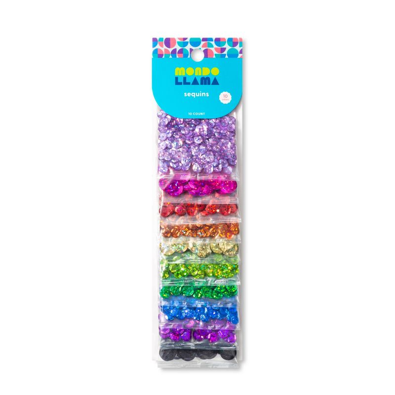 10pk Classic Sequin Set Rainbow - Mondo Llama™