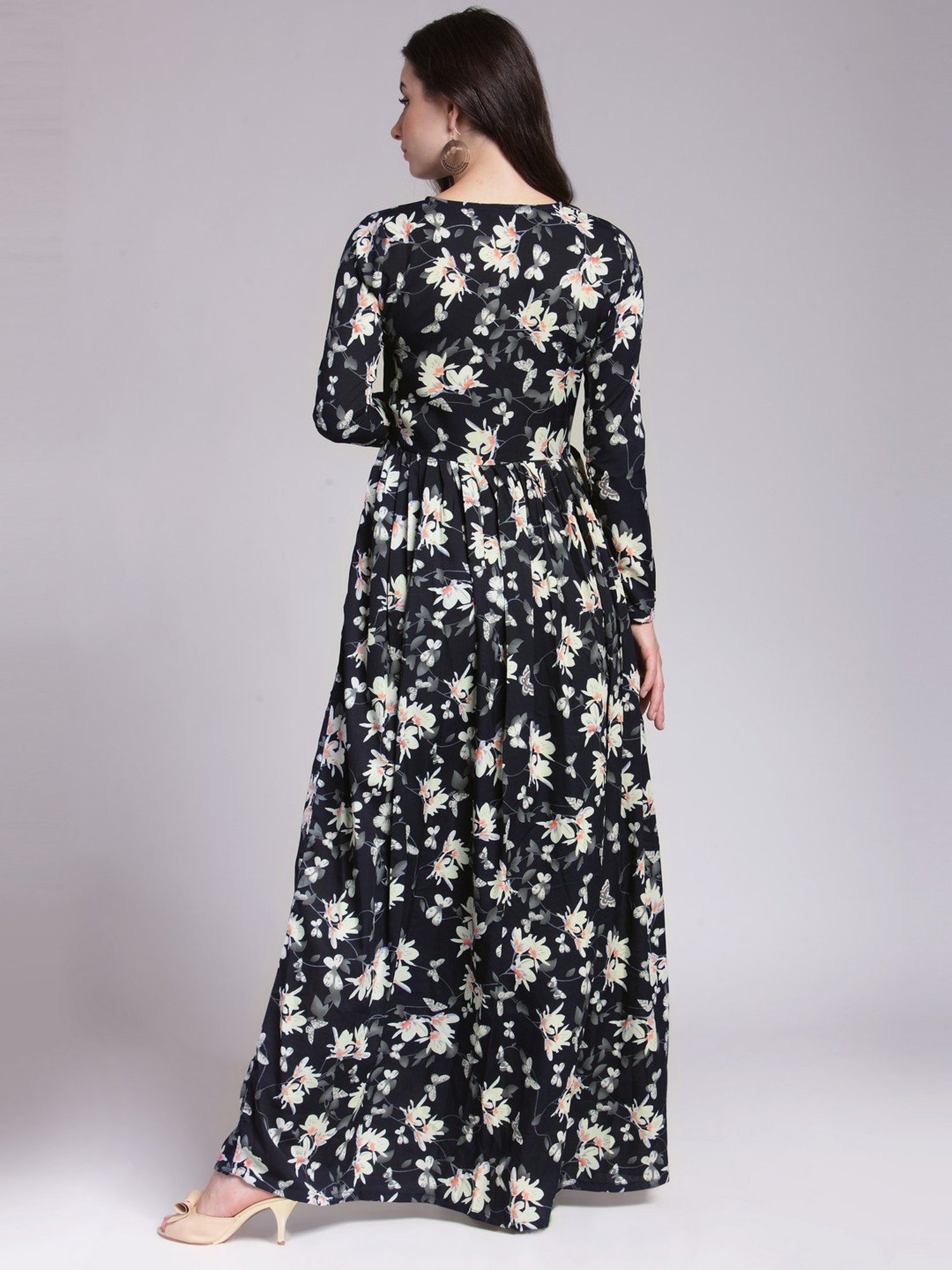 Cation Black Floral Print Tunic