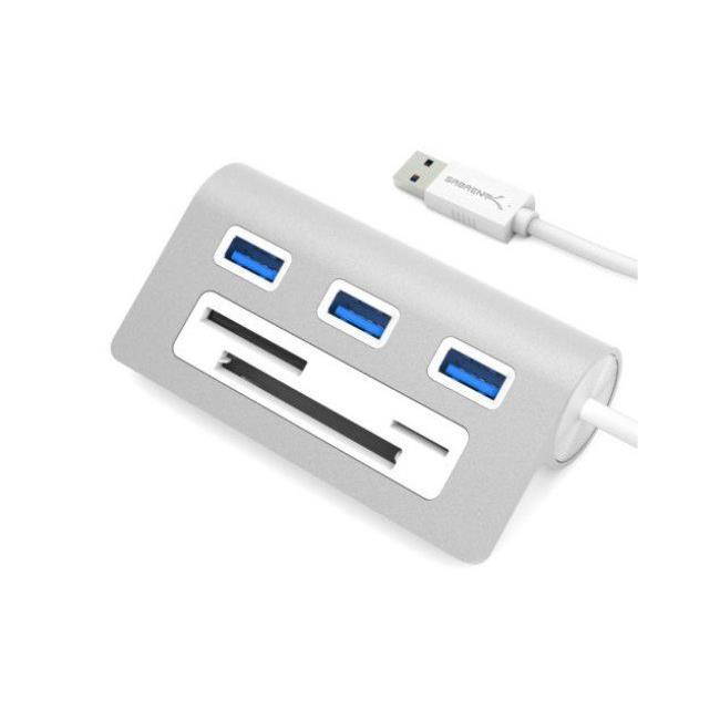 Sabrent 3 Port Usb 3.0 Hub With Cf/Sd/Tf Card Reader