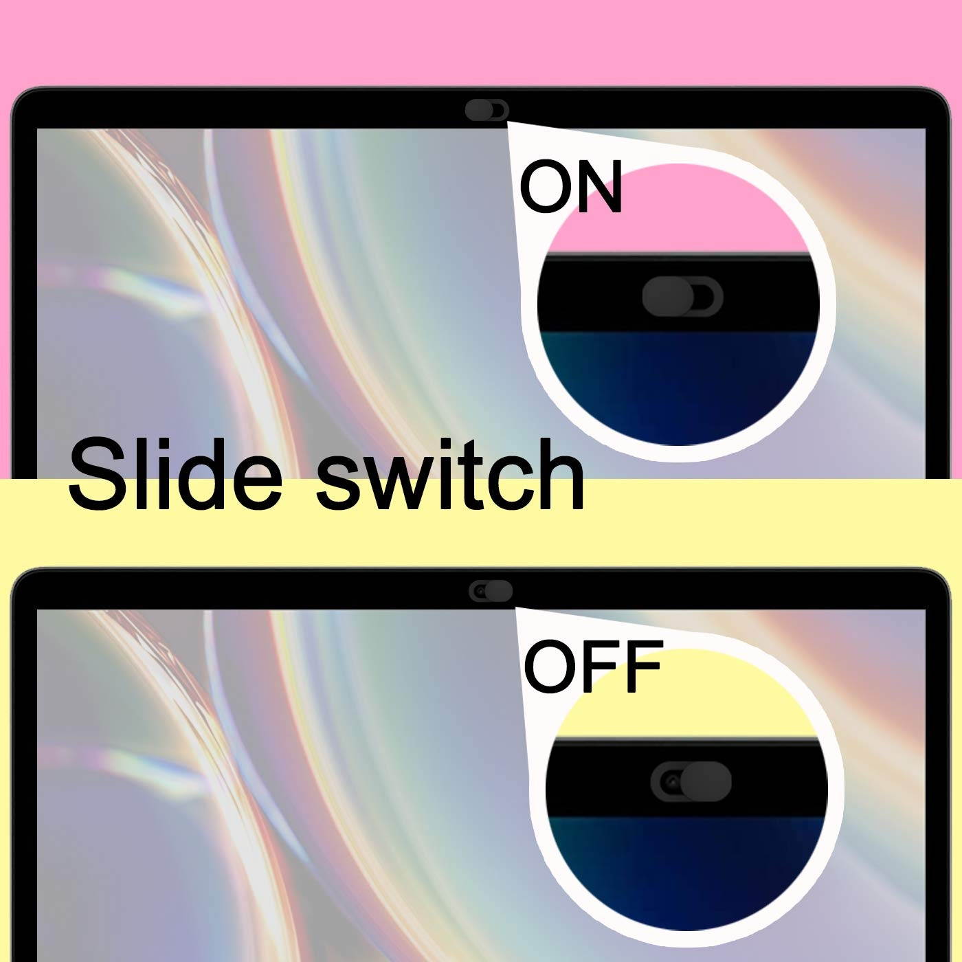 -6PCS-Webcam-Cover-Slide Fit for Laptop-Mac-Computer-MacBook-Air-iPad Stream-Selfie-Privacy-Protection-Covers Bad-Guy-Blocker-Sliding-Camera for Cell-Phone-iPhone-iMac-Web Cam