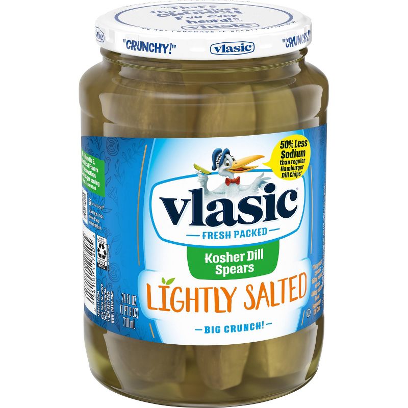 Vlasic Stackers Reduced Sodium Kosher Dill Spears - 24 fl oz