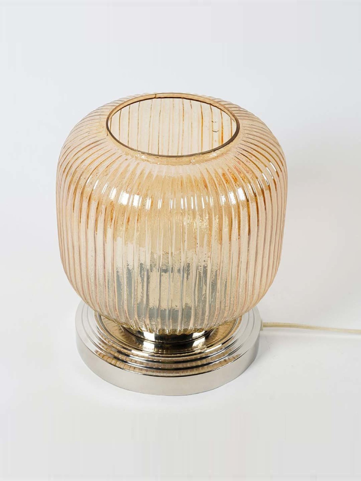 Kapoor Lamp Shades Amber & Gold Glass Sueno Table Lamp