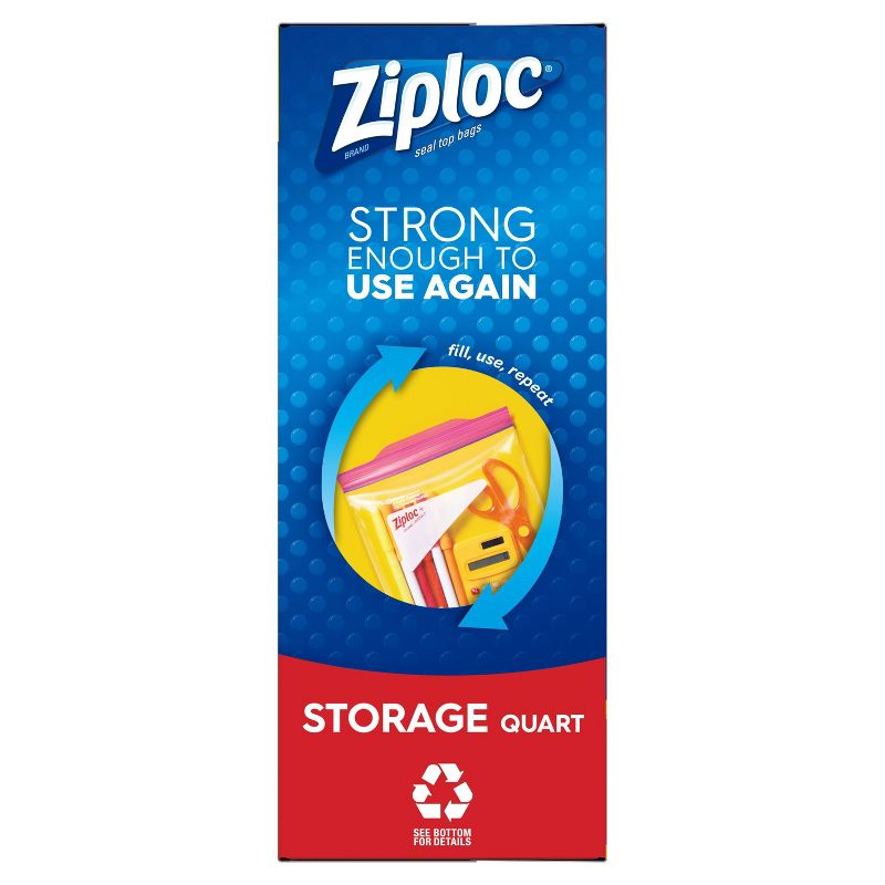 Ziploc Quart Food Storage Bags - 56ct