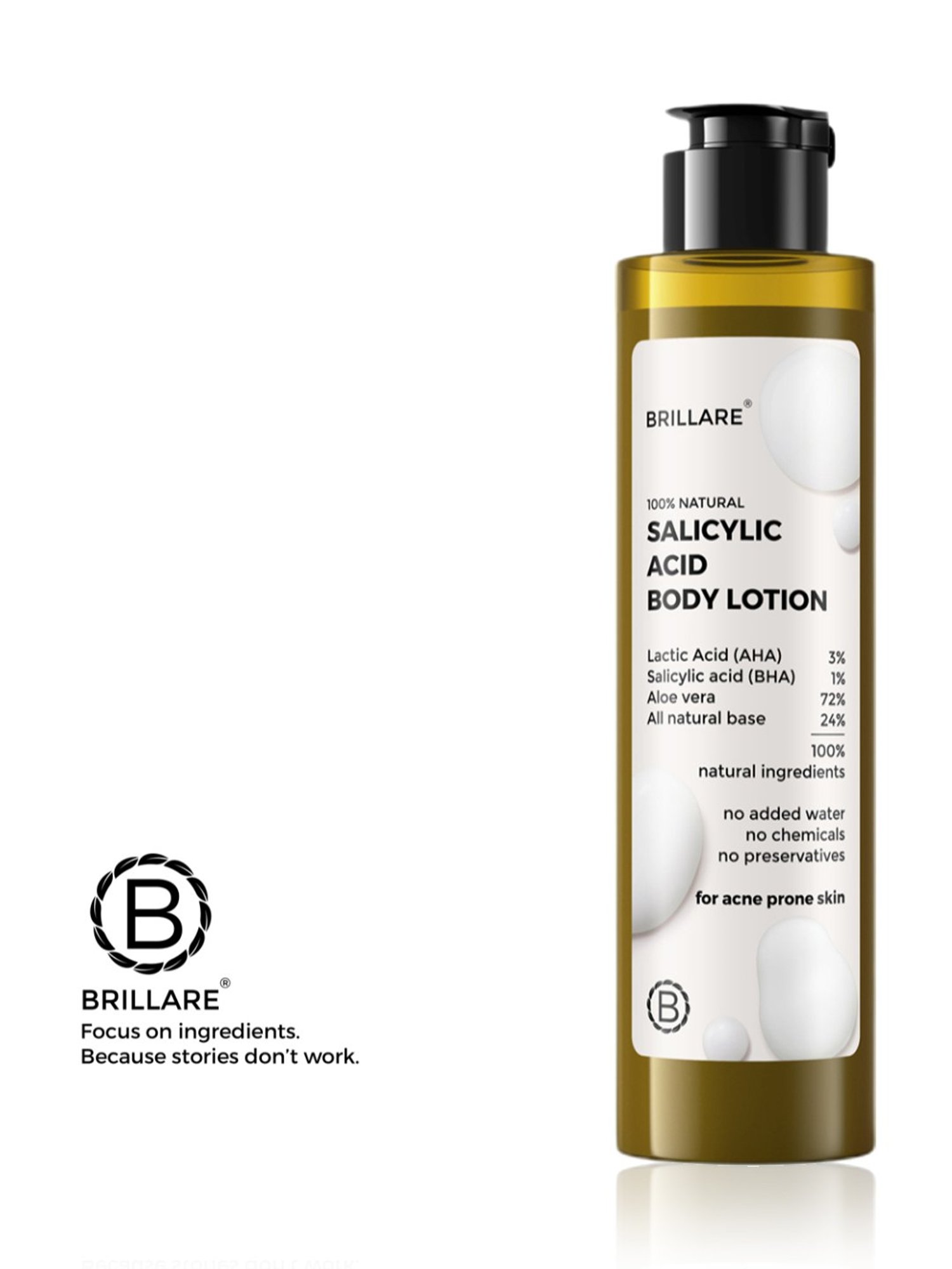 Brillare 100% Natural Salicylic Acid Body Lotion - 200 ml