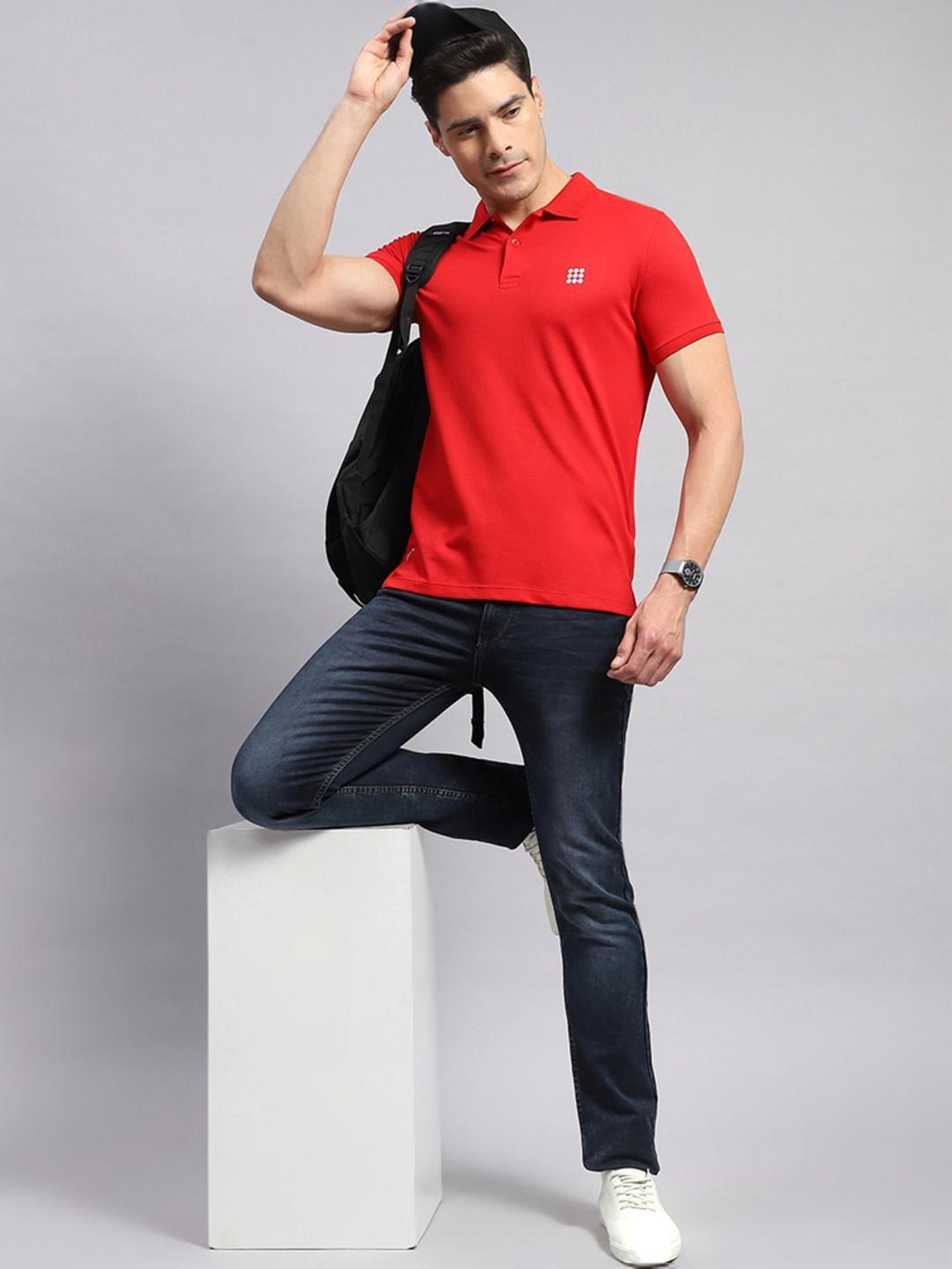 Rock.it Red Regular Fit Polo T-Shirt