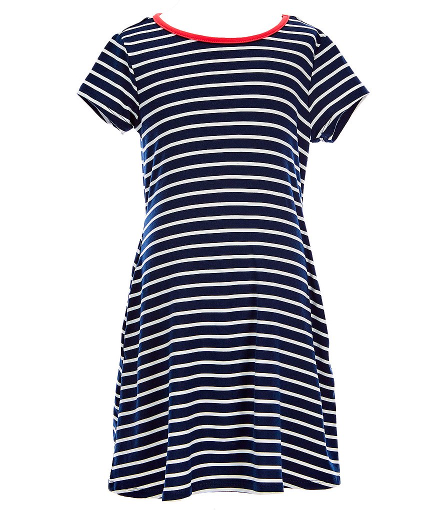 Mini Molly Big Girls 8-14 Ruffle-Sleeve Shift Dress