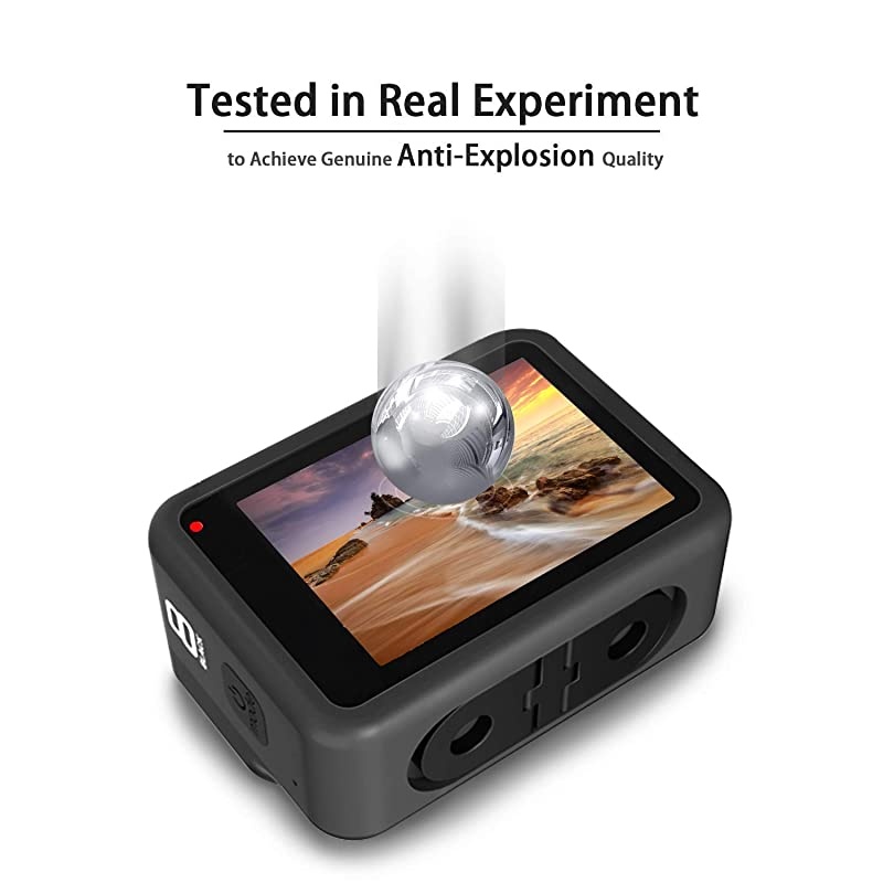 6pcs  Screen Protector for GoPro Hero 8 Black Tempered Glass Screen Protector + Tempered Glass Lens Protector +Small Display Film for Go Pro Hero8 Action Camera