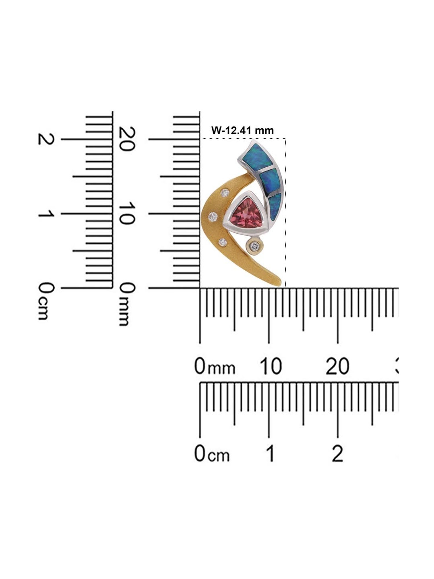 CKC 18k Gold & Diamond Earrings for Women