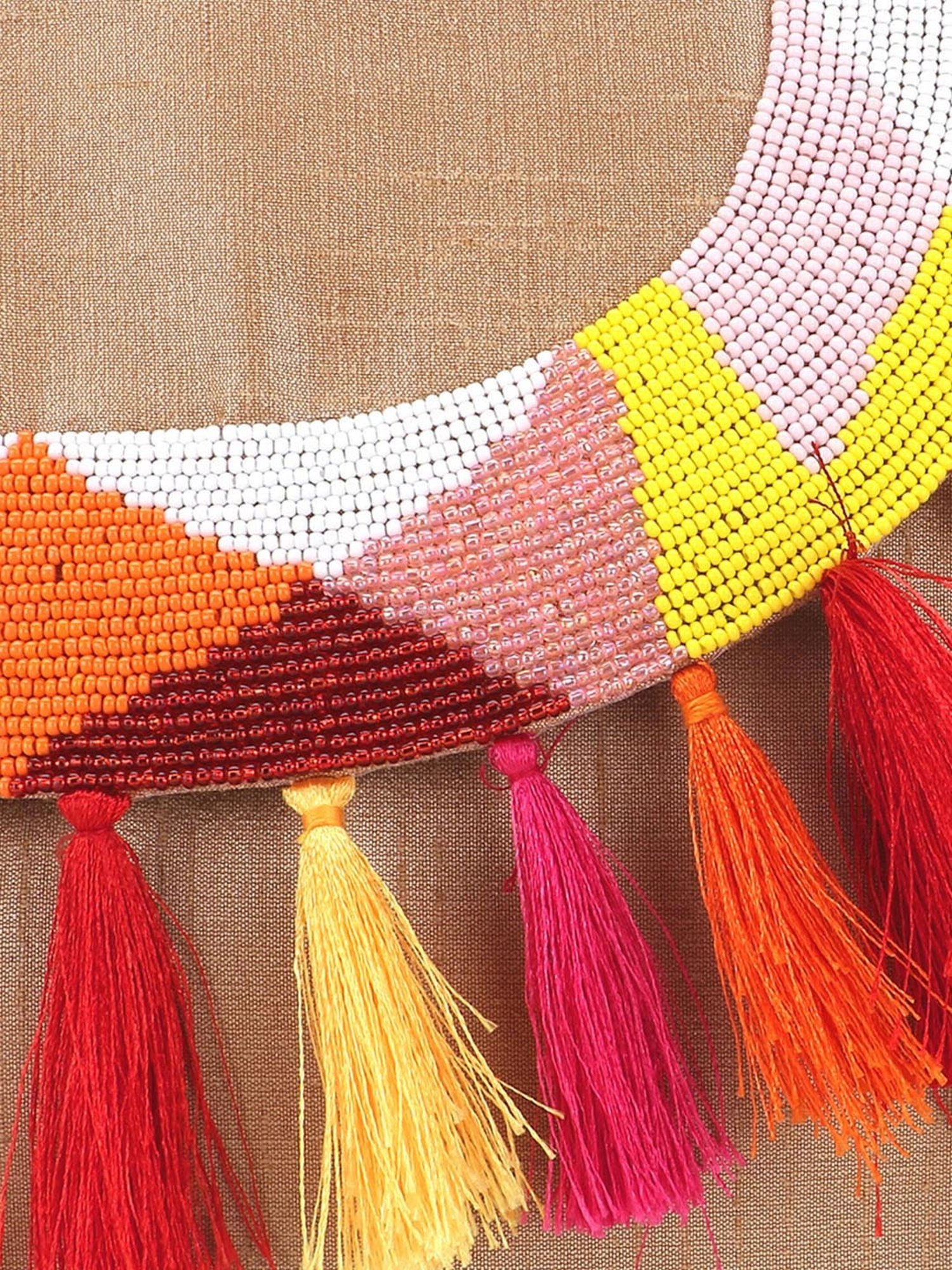 Spice Art Golden Embroidered Medium Clutch