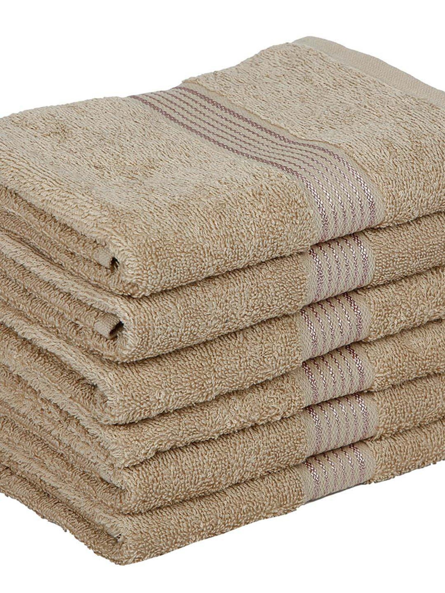LORENA 100% Cotton Super-Soft Terry Towels -6pc Hand Towel (d`ross) solid-taupe
