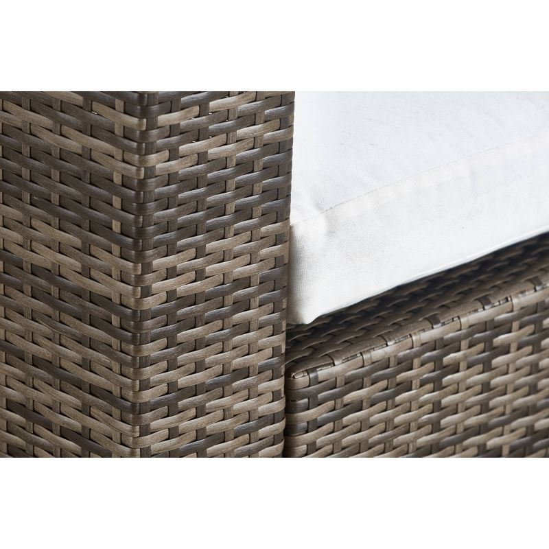 Oceanside 61" All-Weather Wicker Loveseat - Gray - Finch