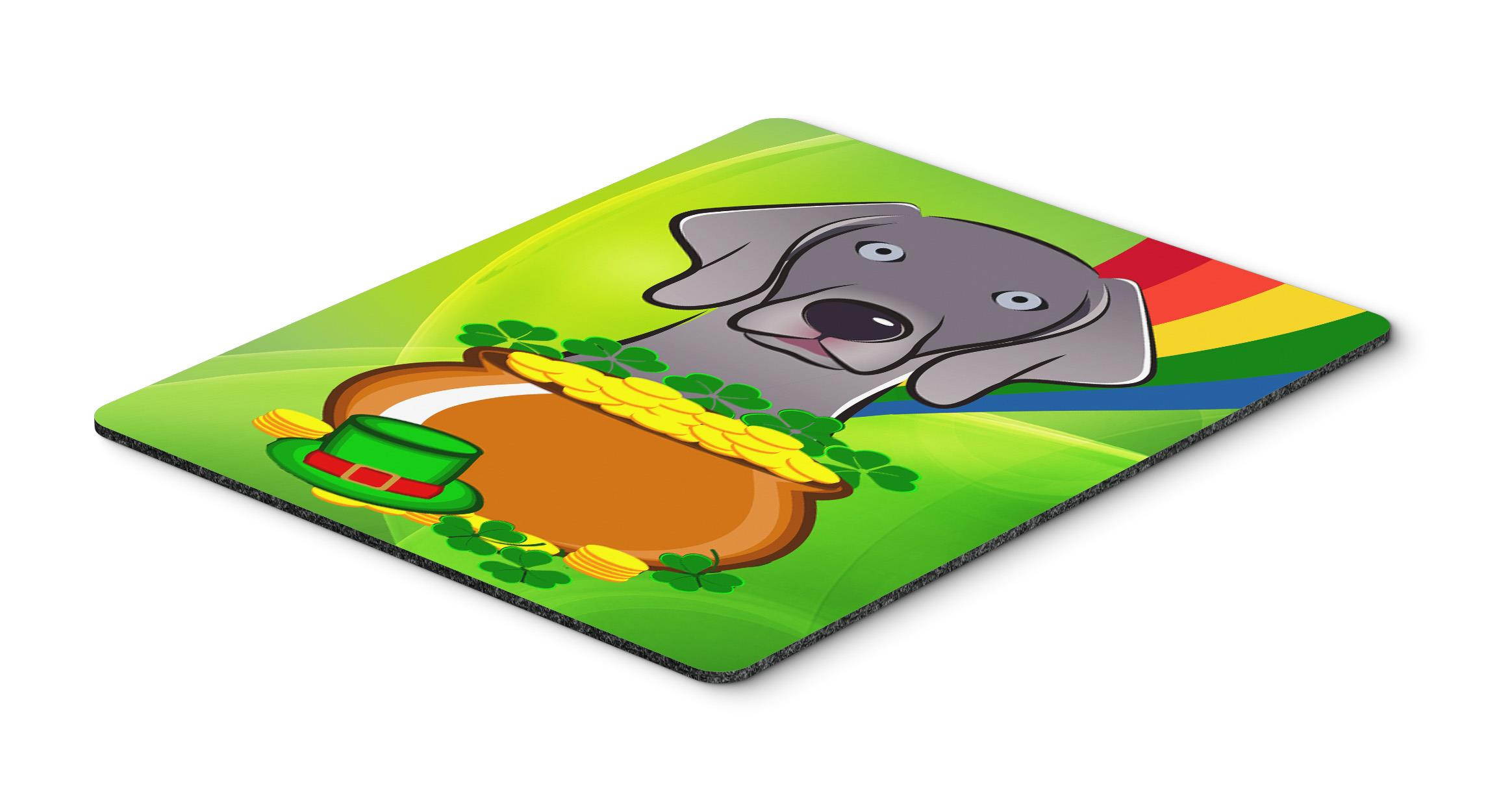 Weimaraner St. Patrick's Day Mouse Pad, Hot Pad or Trivet BB1975MP